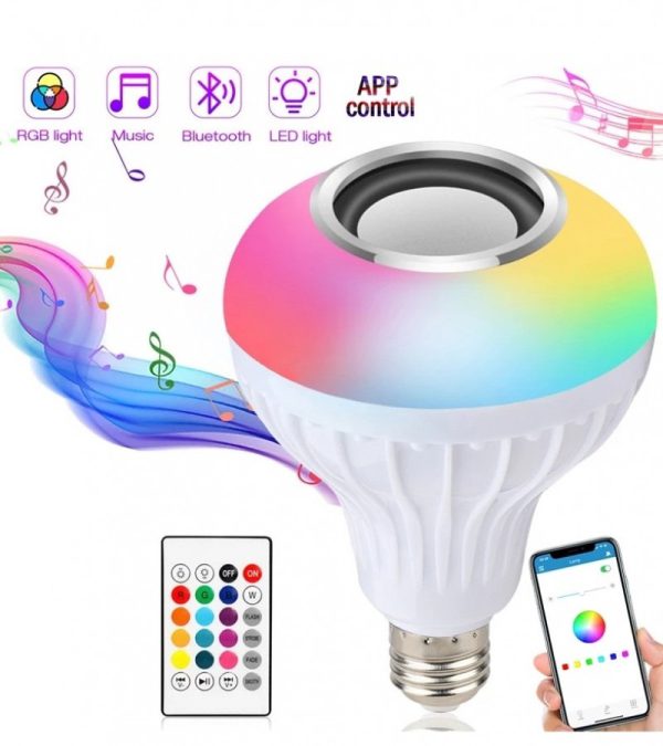 Smart Led Bulb with bluetooth Remote and Mobile Control